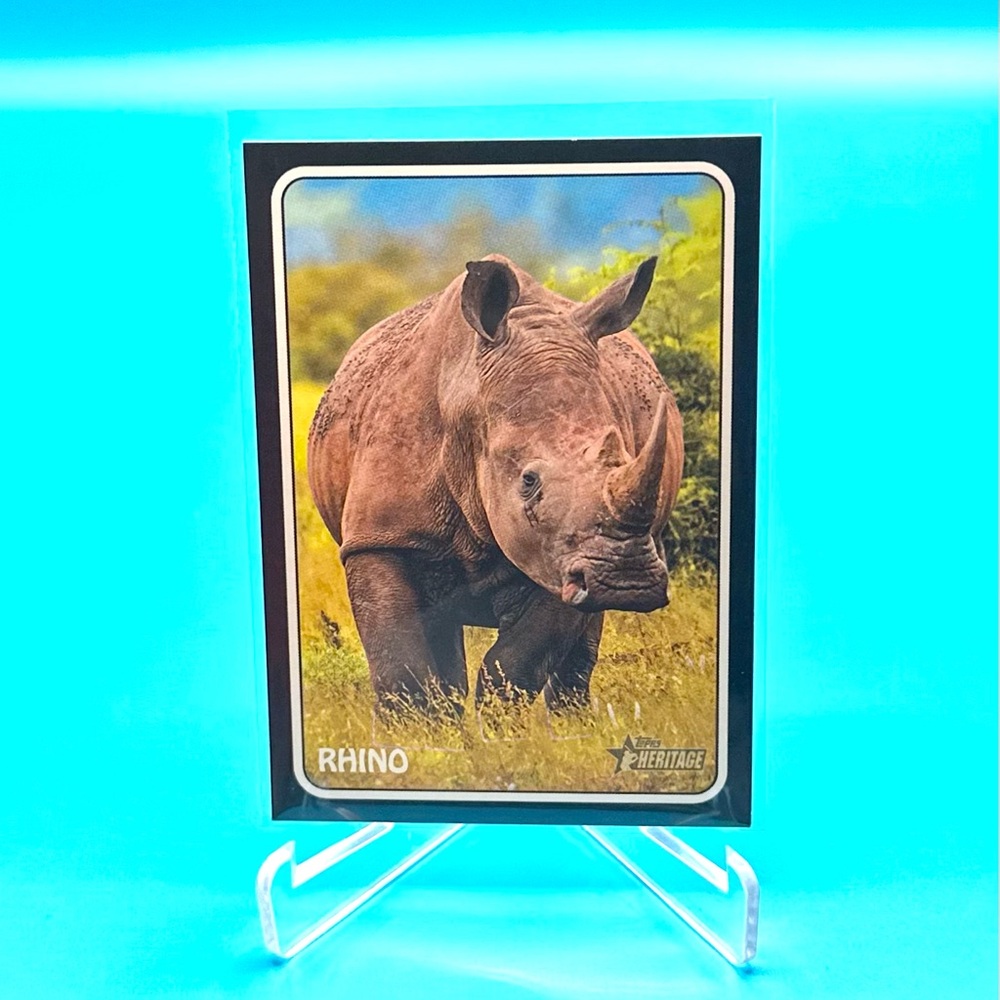 2024 Topps Heritage 1975 Topps Zoo's Who Stick-Ons! Rhino Chicago Cubs!